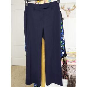 Gunex for Brunello Cucinelli navy 100% virgin wool trousers size 2